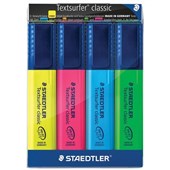 Staedtler 364 Textsurfer Classic Highlighters Assorted 4 Pack
