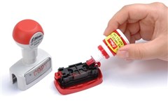 Shiny PreInked Stamp Refill Ink 10ml Red