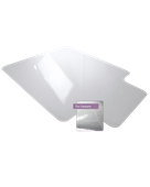 Floortex Pvc Chair Mat Keyhole Standard Pile Carpets 90 X 121Cm Each