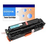 Premium Compatible HP CC531A Toner Cartridge Cyan