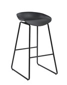 Aries Bar Stool  Black Seat Pan