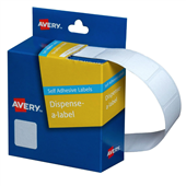 Avery Labl Sqr 19x19 Wht Rl900