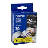 Brother TZe355 Labelling Tape 24mmx8m White On Black