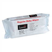 Bastion Regular Baby Wipes 20cm x 18cm Sheets Pack 80