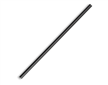 BioPak Regular Paper Straw 6Mm 250 Pack Black