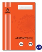 Olympic Botany Book A4 96 Page 8mm Ruled 105070 Sold as Each 10 in a Pack