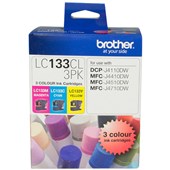 Brother LC133CL3PK Ink Cartridge Tricolour Value Pack