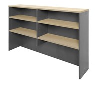 Rapid Worker Hutch  1800mm W x 1070mm H x 315mm D Natural Oak  Ironstone