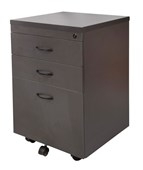 Rapid Worker Mobile Pedestal  Two Personal Drawers  One Filing Drawer Ironstone