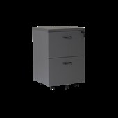 Rapid Worker Mobile Pedestal  Two Filing Drawers Ironstone