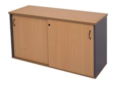 Rapid Worker Credenza  1500mm W x 450mm D x 730mm H Beech  Ironstone