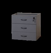 Rapid Worker Mobile Pedestal  Three Personal Drawers Ironstone