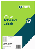 Custom Label 65up 381x212mm Tint Green Pk100