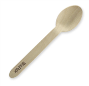 Biopak BioCutlery Wooden Spoon Coated 16cm 100 Pack