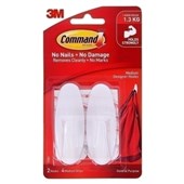 3M Command Med Hook White Pack 2 Box 6