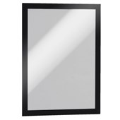 Durable Duraframe Magnetic Sign Holder A4 Black Pack 5