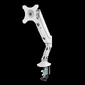 Executive Single Gas Spring Monitor Arm  White