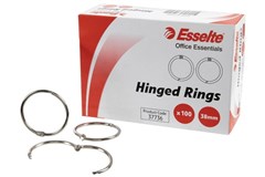Esselte Hinged Rings 38mm Box 100
