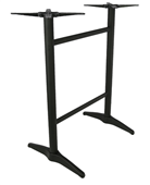 Durafurn Astoria Black BAR Twin Table Base  For 1200x800 tops