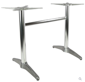 Durafurn Astoria Alum Twin Table Base  For 1200x800 tops