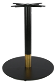 Durafurn Disco Table Base 600DIA  Two Tone  BlackGold