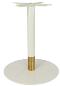 Durafurn Disco Table Base 600DIA  Two Tone  WhiteGold