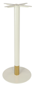 Durafurn Disco Bar Table Base 450DIA  Two Tone  WhiteGold
