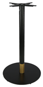 Durafurn Disco Bar Table Base 600DIA  Two Tone  BlackGold