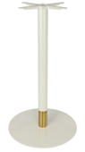 Durafurn Disco Bar Table Base 600DIA  Two Tone  WhiteGold