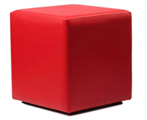 Durafurn Ottoman Cube  Red