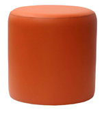 Durafurn Ottoman Round  Orange