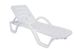 Siesta Havana Sun Lounger  White 1 Year Warranty