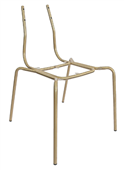 Durafurn Tiramisu Chair Frame  Brass