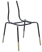 Durafurn Tiramisu Chair Frame  BlackBrass Tip