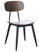 Durafurn Austin Chair  Wenge Ply Seat  Wenge Backrest