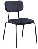 Durafurn Tiramisu Chair  Black Frame  Black Velvet