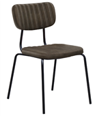 Durafurn Tiramisu Chair  Black Frame   Charcoal Fabric