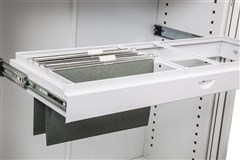 GO Tambour Roll Out File Frame  To Suit 900mm W Tambour Door Unit White