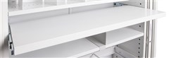 GO Tambour Pull Out File Shelf  To Suit 900mm W Tambour Door Unit White