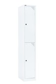 GO Steel 2 Door Locker  White China PC 305mm