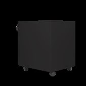 GO Mobile Pedestal  2 Drawer  Black Satin