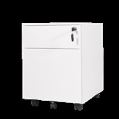 GO Mobile Pedestal  2 Drawer  White China