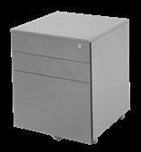 GO Mobile Pedestal  3 Drawer  Precious Silver