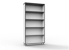 Rapid Infinity Bookcase  1800mm H x 900mm W x 315mm D Natural White
