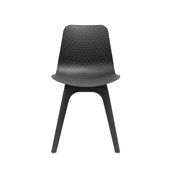 Lucid Chair  Black Shell  Black Base