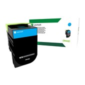 Lexmark 70C80C0 Toner Cartridge Cyan