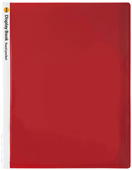Marbig Fixed 20 Pocket A4 Display Book Red With Insert Cover