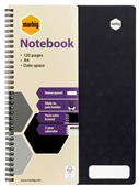 Marbig Accohide Notebook 120 Pages A4 Black