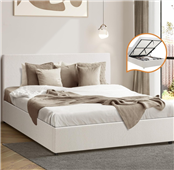 Bed Frame Double With LiftWhite