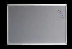 Rapidline Pinboard  1200mm W x 900mm H Grey Upholstery